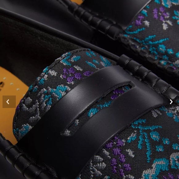 Dr. Martens Penton Floral Jacquard Loafers 'Black' size 5 US - Picture 9 of 9